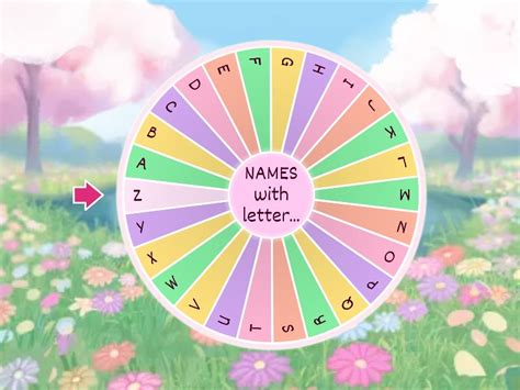 alphabet roulette
